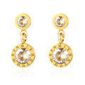 New fashionable zircon earrings, Roman numerals diamond-set stainless steel earrings, titanium steel stud earrings wholesale