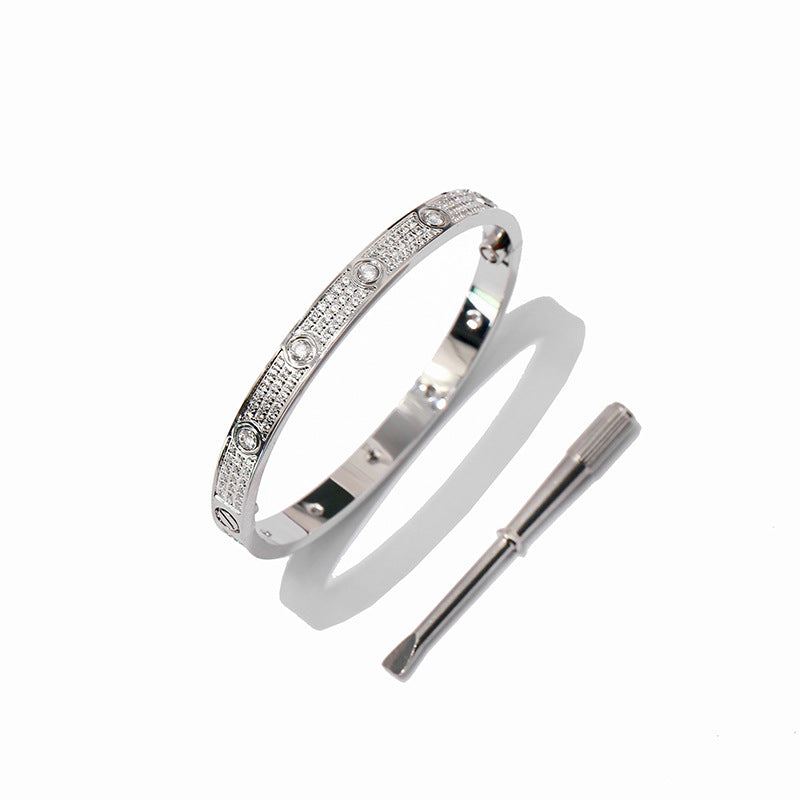 Titanium steel bracelet love men's and women's bracelets