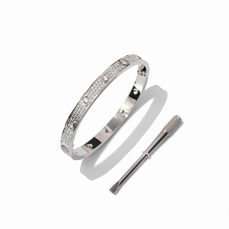 Titanium steel bracelet love men's and women's bracelets