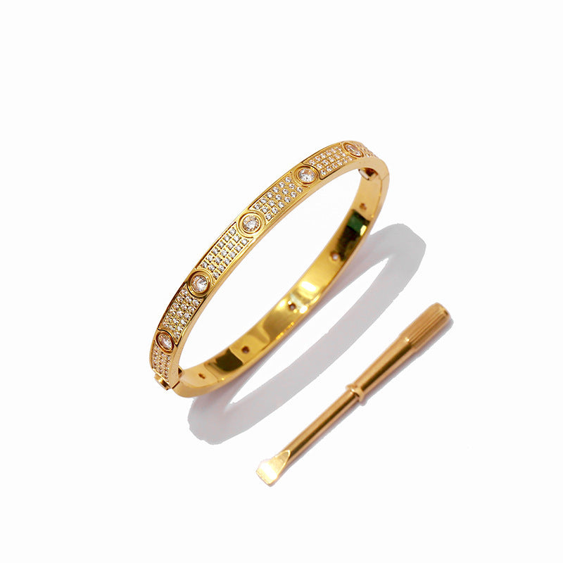 Titanium steel bracelet love men's and women's bracelets