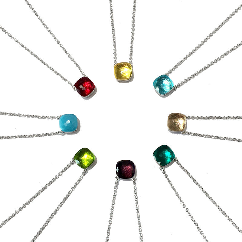 Crystal Simple Gem Wind Clavicle Necklace