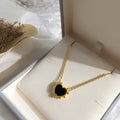 Simple and sweet bead edge love heart-shaped peach heart shell agate malachite necklace, natural stone collarbone chain