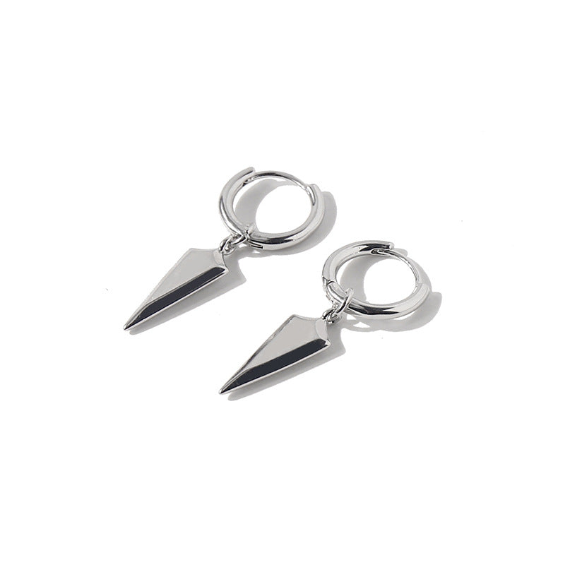 Inverted triangle metal earrings stud earrings women's jewelry