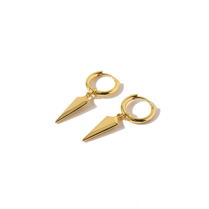 Inverted triangle metal earrings stud earrings women's jewelry