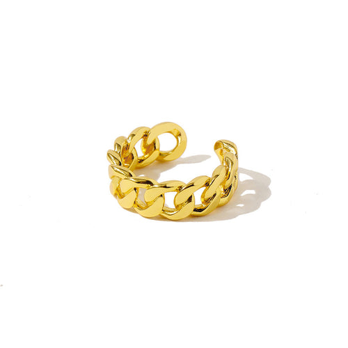 European and American fashion copper accessories are in stock, European and American retro chain twist open joint ring