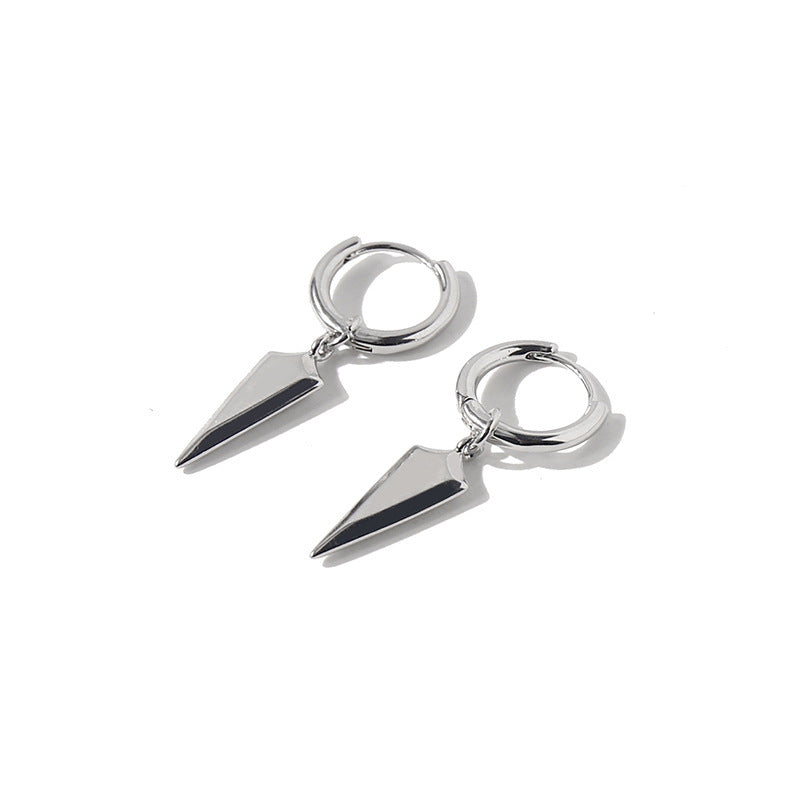 Inverted triangle metal earrings stud earrings women's jewelry