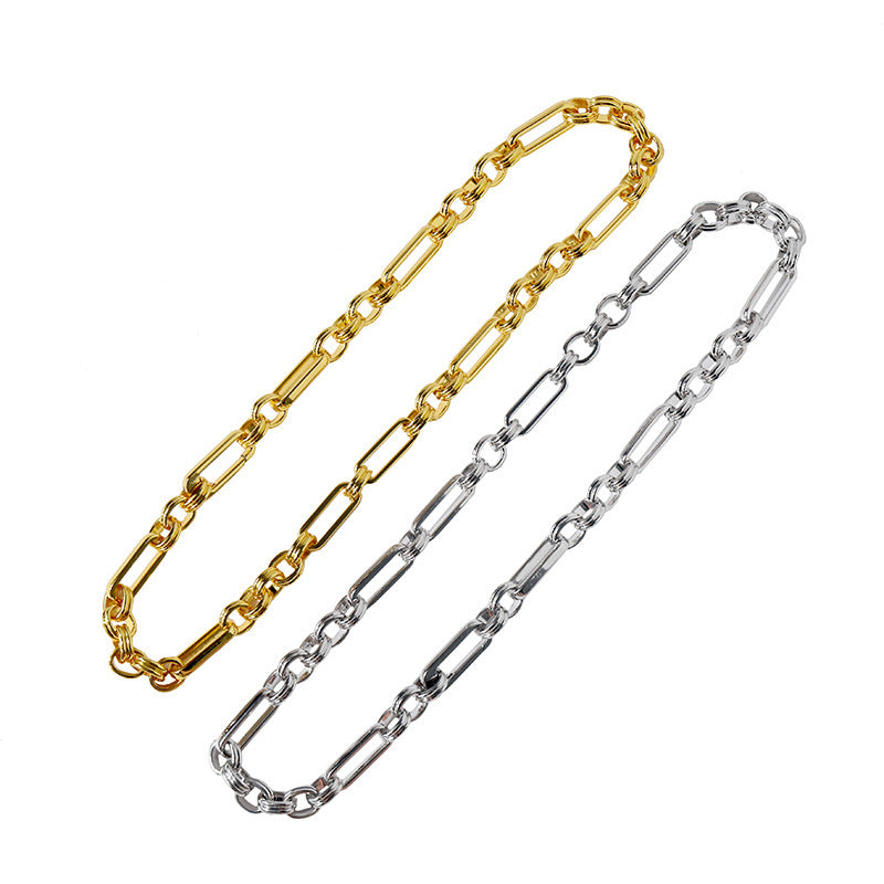 European and American fashion metal collarbone chain personalized design necklace