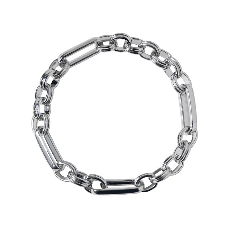 European and American exaggerated atmosphere interlocking metal chain set combination trend hip hop punk street auction accessories wholesale
