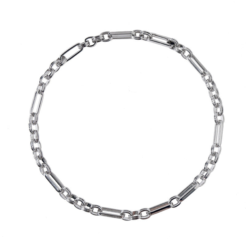 European and American exaggerated atmosphere interlocking metal chain set combination trend hip hop punk street auction accessories wholesale