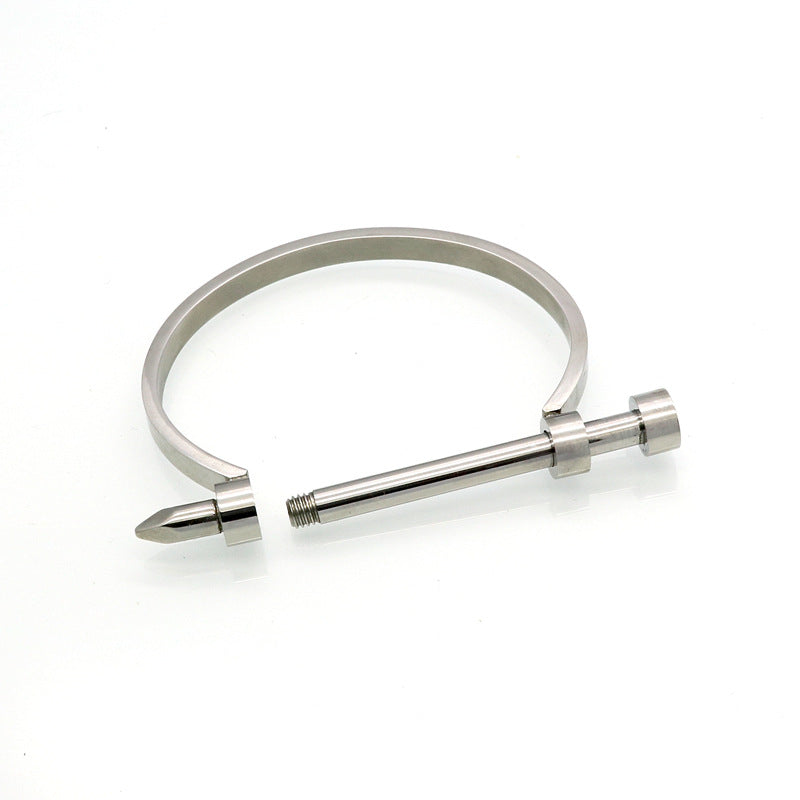 Popular hot-selling fashionable stainless steel U-shaped nail screw bracelet, personalized titanium steel bracelet