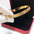 Titanium steel jewelry, fashion party dinner wear single item double row diamond bracelet