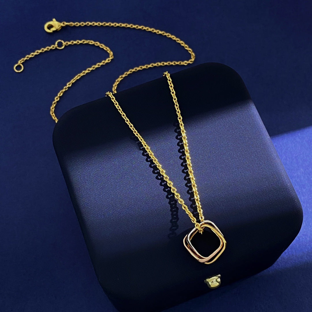 Three-ring colored hand rope New Year's gift couple lucky red bracelet for male girlfriend