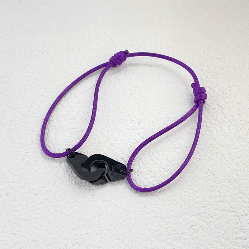 Non-fading jewelry versatile adjustable wax rope handcuffs hand rope transfer red bracelet men's and women's models