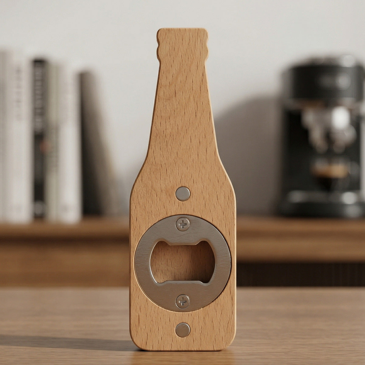 Beer bottle opener beech bottle start-up restaurant restaurant tavern bottle opener with magnetically absorbing refrigerator sticker