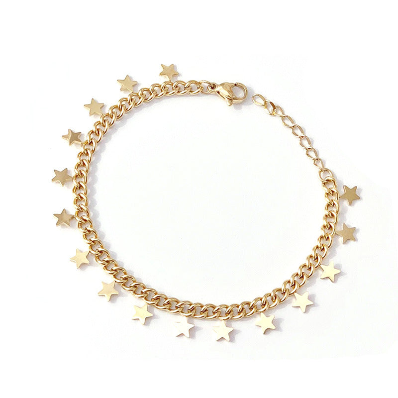 Pentagram jewelry, bracelet.