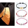 Hand-woven telescopic color hand rope, men's and women's transshipment red rope, upgraded version, fine engraved titanium steel handcuff handchain.