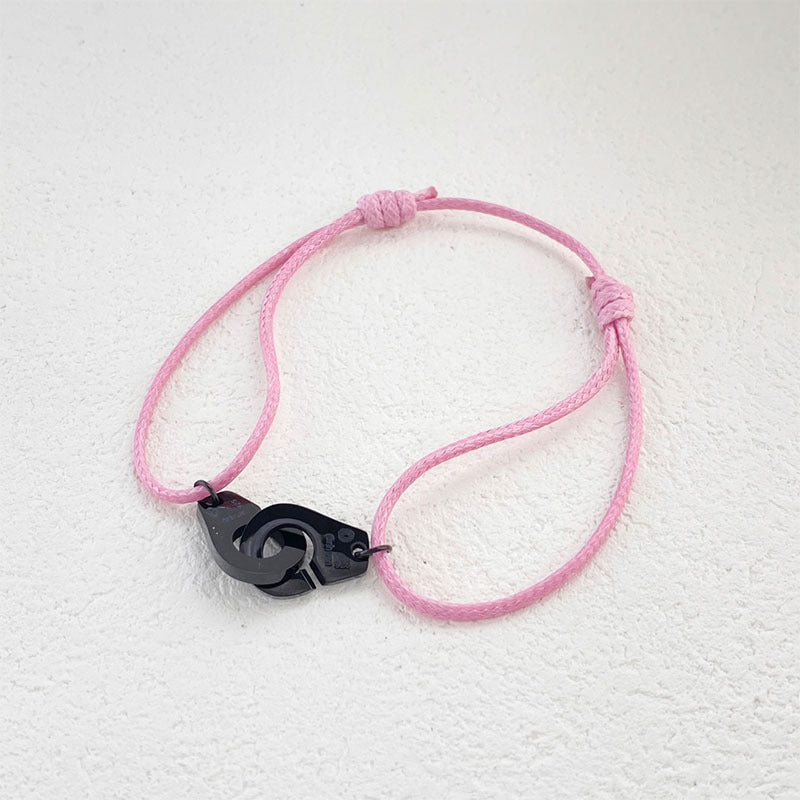 Non-fading jewelry versatile adjustable wax rope handcuffs hand rope transfer red bracelet men's and women's models