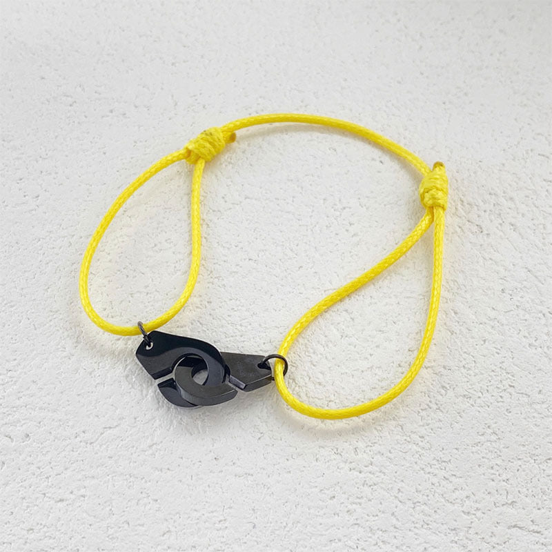 Non-fading jewelry versatile adjustable wax rope handcuffs hand rope transfer red bracelet men's and women's models