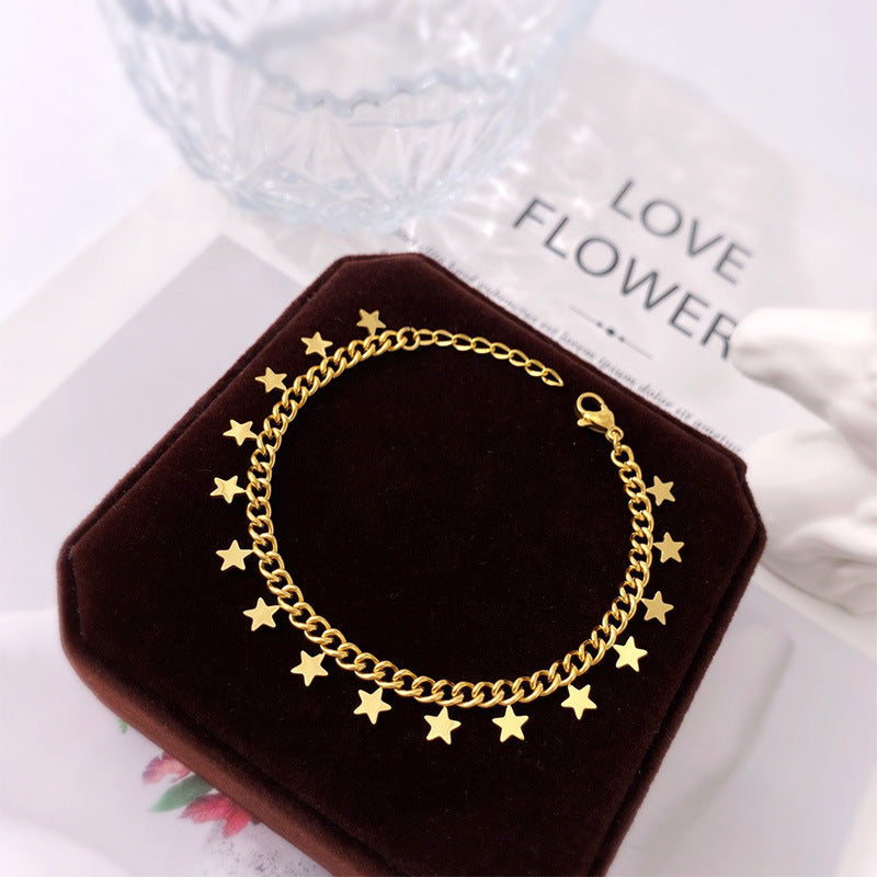 Pentagram jewelry, bracelet.
