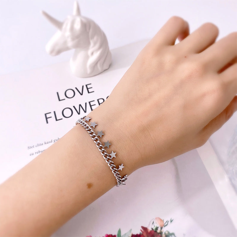 Pentagram jewelry, bracelet.