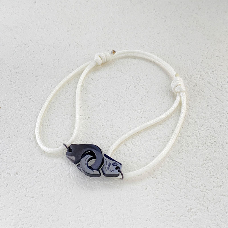 Non-fading jewelry versatile adjustable wax rope handcuffs hand rope transfer red bracelet men's and women's models
