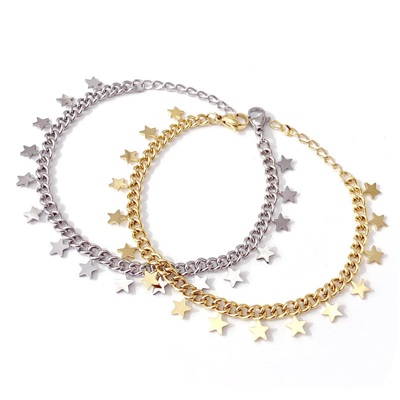 Pentagram jewelry, bracelet.