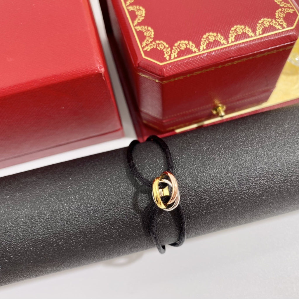 Three-ring colored hand rope New Year's gift couple lucky red bracelet for male girlfriend
